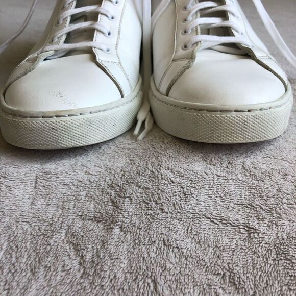 Woman by Common Projects Original Achilles White Leather Lace Up Sneakers - Picture 9 of 16